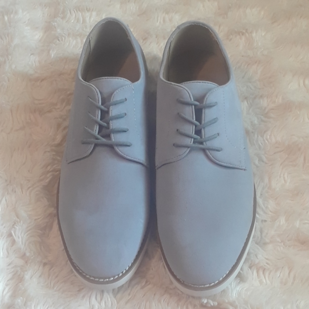 Club Room Grey Faux Suede Derby